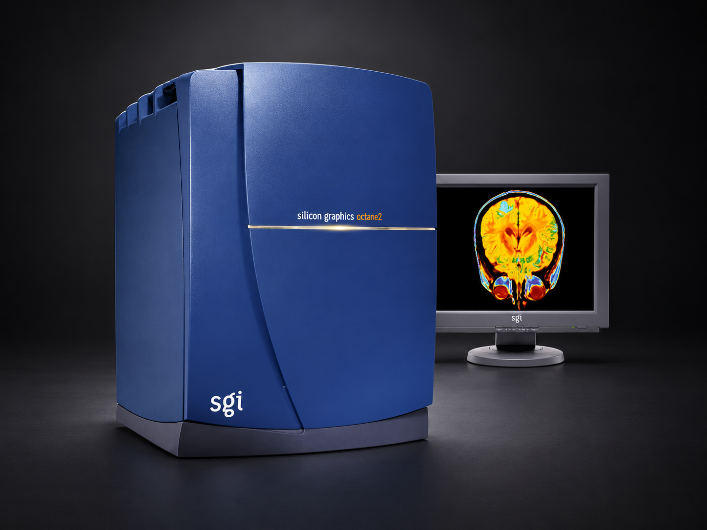 Silicon Graphics Octane 2-workstation met monitor